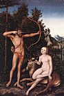 Lucas Cranach the Elder Apollo and Diana painting